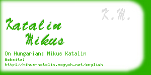 katalin mikus business card
